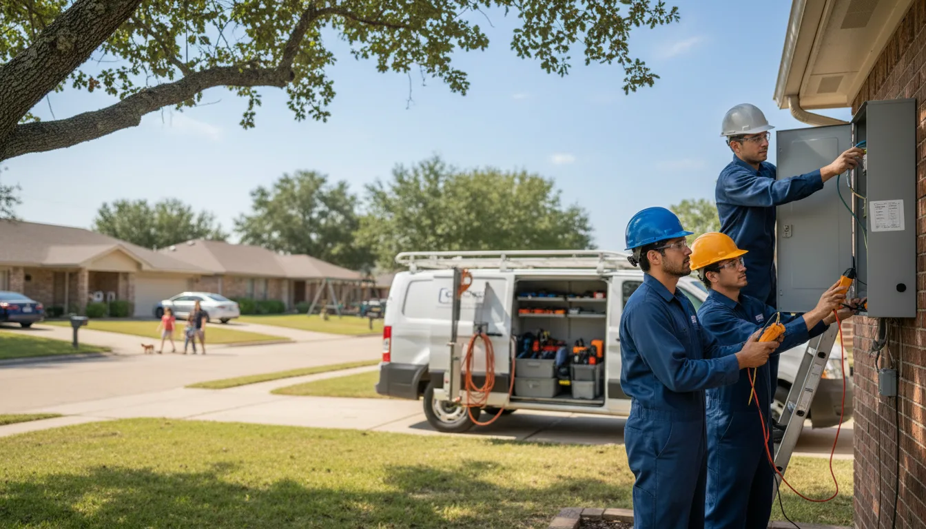 Certified electrician providing emergency electrical services in Coweta, OK